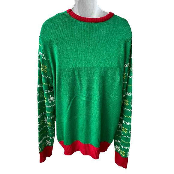 Elf The Movie OMG SANTA I KNOW HIM Ugly Christmas Sweater Size Small (34-36) - Picture 2 of 5
